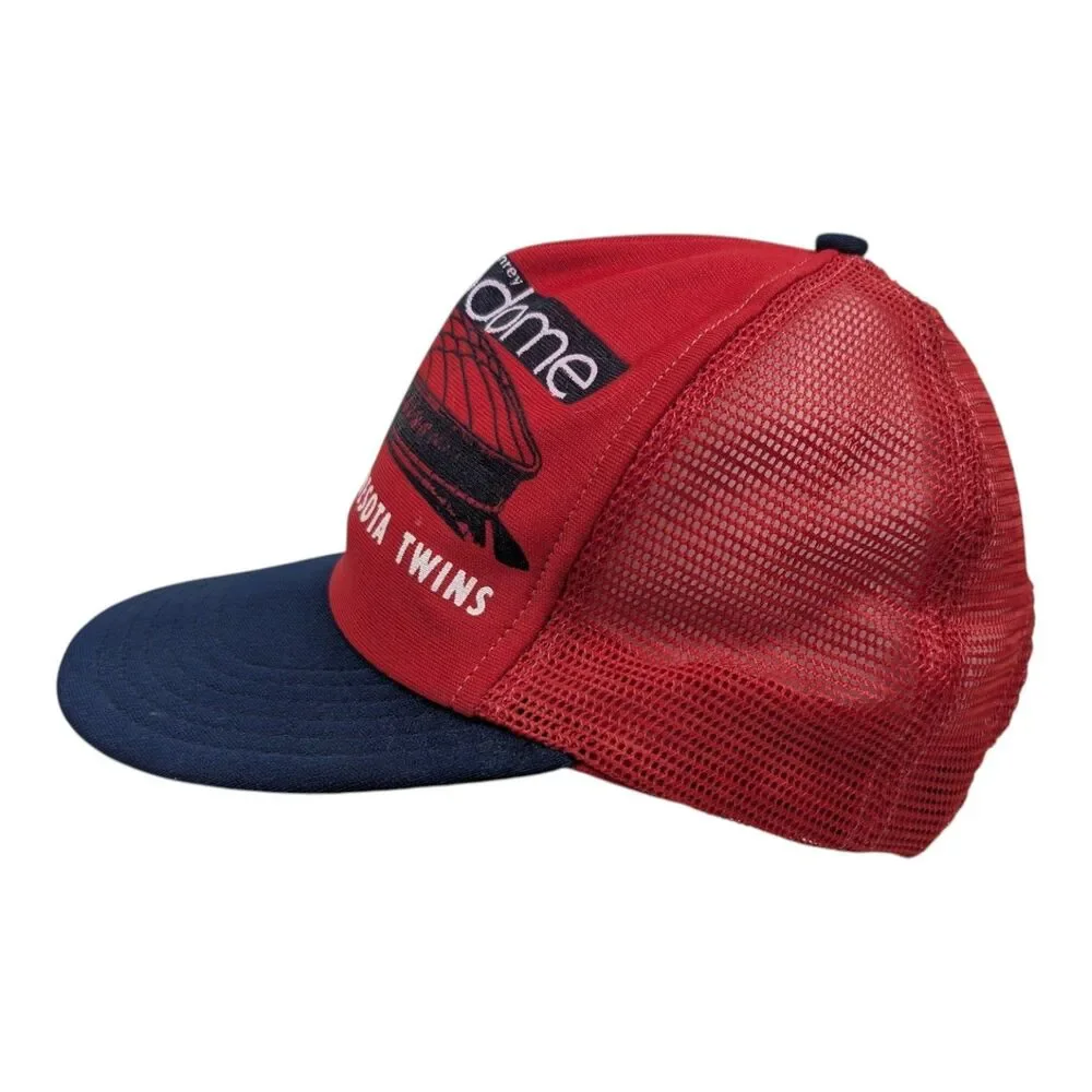 Minnesota Twins MLB 80s Made In The USA Snapback Mesh Back Trucker Hat Cap